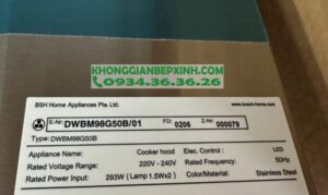 MÁY HÚT MÙI BOSCH DWBM98G50B - 22 MÁY HÚT MÙI BOSCH DWBM98G50B - 21