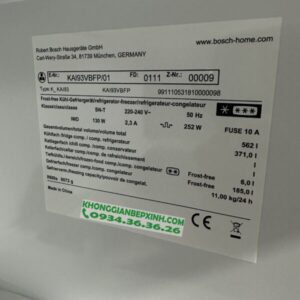 TỦ LẠNH SIDE BYSIDE BOSCH KAI93VBFP SERIES 6 – DUNG TÍCH 562L - 39