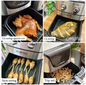 Nồi chiên không dầu Klarstein 5.4L điện tử - 19