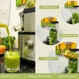 MÁY ÉP CHẬM 400W KLARSTEIN FRUITBERRY SILVER - 17