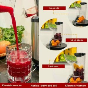 MÁY ÉP CHẬM 400W KLARSTEIN FRUITBERRY SILVER - 21