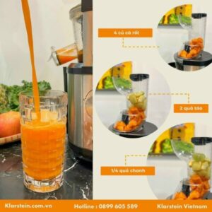 MÁY ÉP CHẬM 400W KLARSTEIN FRUITBERRY SILVER - 19