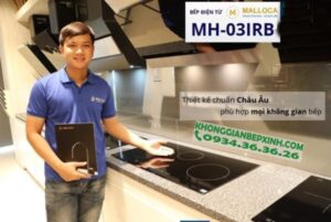 Bếp điện từ 3 vùng nấu Malloca MH-03IRB / 2 Vùng từ 1 vùng điện, kính Eurokera - 6