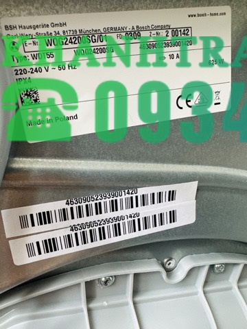 Máy sấy Bosch WQG24200SG - SERI 6 - 131