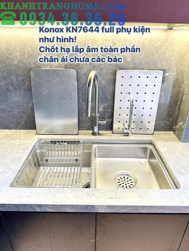 Chậu rửa bát Konox KN7644SU DEKOR - 56
