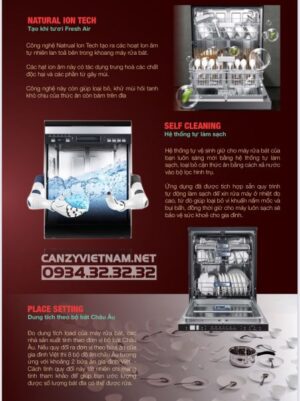 Máy rửa bát Canzy CZ-DW11GB - 53