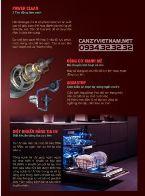 Máy rửa bát Canzy CZ-DW11GB - 59