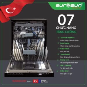 Máy rửa bát âm toàn phần EUROSUN SMS80EU21BT Serial 8 - 95 Máy rửa bát âm toàn phần EUROSUN SMS80EU21BT Serial 8 - 94