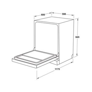 Máy rửa chén độc lập Hafele HDW-F60EB 538.21.310 - 19 Máy rửa chén độc lập Hafele HDW-F60EB 538.21.310 - 18