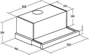 Máy hút mùi âm tủ KAFF KF-TL90H - 13 Máy hút mùi âm tủ KAFF KF-TL90H - 12