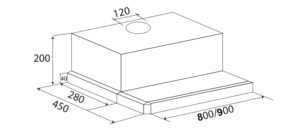 MÁY HÚT MÙI ÂM TỦ CẢM ỨNG KAFF KF-TL800 - 5 MÁY HÚT MÙI ÂM TỦ CẢM ỨNG KAFF KF-TL800 - 4