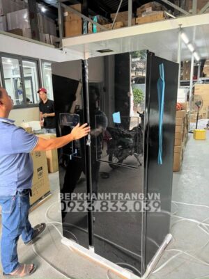 Tủ Lạnh Side By Side KAFF KF-BCD606WHIT - 80