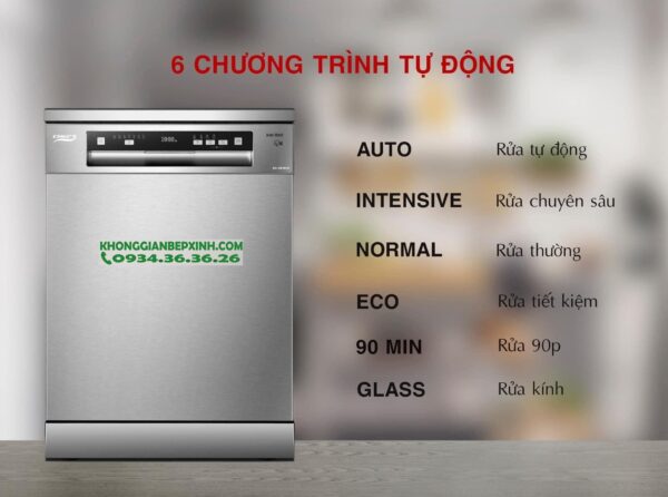 Máy rửa chén độc lập Chefs EH-DW401D - 59