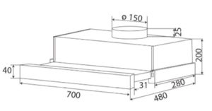 MÁY HÚT MÙI KAFF KF-TL900ST