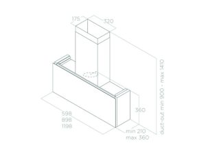 Máy hút mùi áp tường Elica RULES DEKT/F/120 PRF0163756 - 6