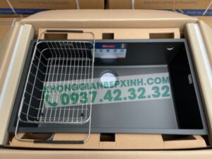 Chậu đá Konox Granite Sink Naros 760S–Black - 19