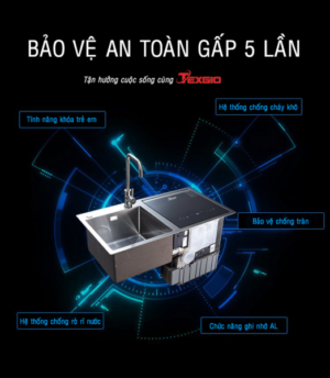 Texgio Dishwasher TGWFS64B - 5 Bộ Liền Chậu, Sấy Khí Nóng - 20 Texgio Dishwasher TGWFS64B - 5 Bộ Liền Chậu, Sấy Khí Nóng - 19