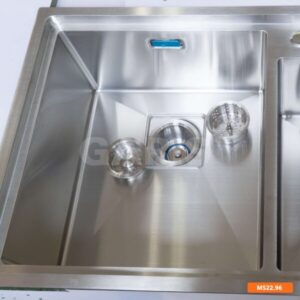 Chậu rửa inox 2 hố lệch tích hợp máy rửa ly Garis MS22.96 - 15 Chậu rửa inox 2 hố lệch tích hợp máy rửa ly Garis MS22.96 - 14