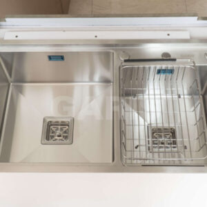 Chậu rửa chén bát 2 hố lệch sâu lòng vuông Garis GS22.82 - 12 Chậu rửa chén bát 2 hố lệch sâu lòng vuông Garis GS22.82 - 11