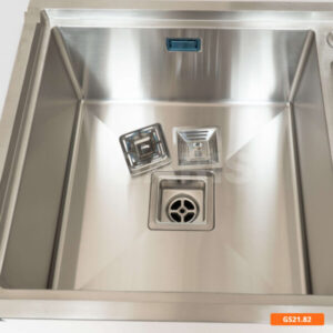 Chậu rửa chén bát 2 hố lệch sâu lòng vuông Garis GS22.82 - 16 Chậu rửa chén bát 2 hố lệch sâu lòng vuông Garis GS22.82 - 15