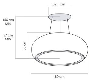 Máy hút mùi treo trần Elica SEASHELL WH MAT/F/80 PRF0098392 - 7 Máy hút mùi treo trần Elica SEASHELL WH MAT/F/80 PRF0098392 - 6