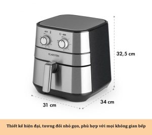 NỒI CHIÊN KHÔNG DẦU KLARSTEIN AERO VITAL DELUXE CƠ - 7 NỒI CHIÊN KHÔNG DẦU KLARSTEIN AERO VITAL DELUXE CƠ - 6