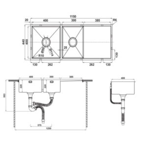 Chậu rửa chén Hafele HS21-SSD2S90L 567.94.050 - 8 Chậu rửa chén Hafele HS21-SSD2S90L 567.94.050 - 7