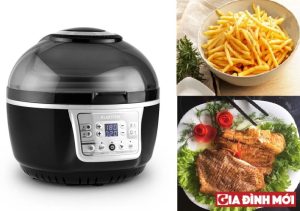 NỒI CHIÊN KHÔNG DẦU KLARSTEIN VITAIR TURBO 9L BLACK - 10 NỒI CHIÊN KHÔNG DẦU KLARSTEIN VITAIR TURBO 9L BLACK - 9