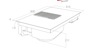 Máy hút mùi kết hợp bếp từ Elica NIKOLATESLA LIBRA WH/F/83 PRF0147775A - 6