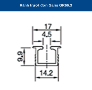 Ray trượt đơn thông dụng Garis GR66.3 - 5 Ray trượt đơn thông dụng Garis GR66.3 - 4