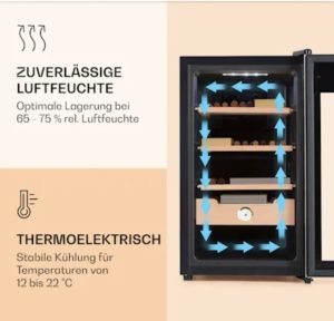 TỦ CIGAR KLARSTEIN EL PRESIDENTE 48L - 7