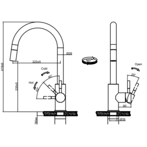 Vòi Format T2144-GA - 4 Vòi Format T2144-GA - 3