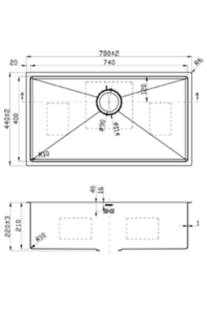 Chậu Format SBSS784422-RG - 4 Chậu Format SBSS784422-RG - 3