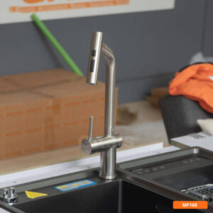 Vòi rửa tay cao cấp nóng lạnh inox 304 GARIS MF16E - 14 Vòi rửa tay cao cấp nóng lạnh inox 304 GARIS MF16E - 13