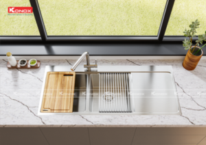 Vòi rửa bát KONOX rút dây KN1337 - 18 Vòi rửa bát KONOX rút dây KN1337 - 17