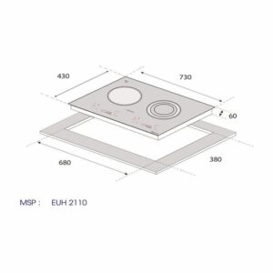 BẾP ĐIỆN TỪ 2 VÙNG NẤU EUROGOLD EUH2110 - 10 BẾP ĐIỆN TỪ 2 VÙNG NẤU EUROGOLD EUH2110 - 9