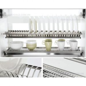 Giá chén đĩa cố định chữ V Eurogold inox201 EU01060 - 6