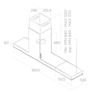 Máy hút mùi ELICA HAIKU ISLAND BL/A/180 PRF0146287 - 6