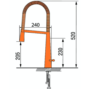 Vòi rửa bằng đồng thau cao cấp GARIS MF03P - 8 Vòi rửa bằng đồng thau cao cấp GARIS MF03P - 7