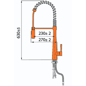 Vòi rửa tay nóng lạnh inox cao cấp GARIS MF04E - 8 Vòi rửa tay nóng lạnh inox cao cấp GARIS MF04E - 7