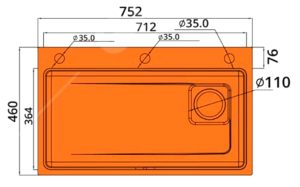 Chậu rửa chén bát Garis GS11.75 - 8 Chậu rửa chén bát Garis GS11.75 - 7
