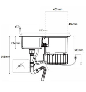 Texgio Dishwasher TGWFS64B - 5 Bộ Liền Chậu, Sấy Khí Nóng - 22 Texgio Dishwasher TGWFS64B - 5 Bộ Liền Chậu, Sấy Khí Nóng - 21