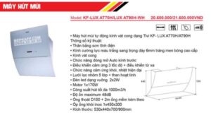 Máy Hút Mùi Phẳng KAFF KF-LUX AT90H - 10 Máy Hút Mùi Phẳng KAFF KF-LUX AT90H - 9