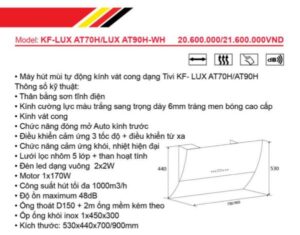Máy Hút Mùi Phẳng KAFF KF-LUX AT90H - 8 Máy Hút Mùi Phẳng KAFF KF-LUX AT90H - 7