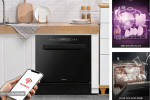 MÁY RỬA CHÉN BÁT TEXGIO TGWFD78GB WIFI 11 BỘ - SẤY KHÍ NÓNG PTC - 4