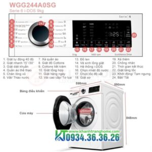 MÁY GIẶT BOSCH WGG254A0SG SERIE 6 - 24