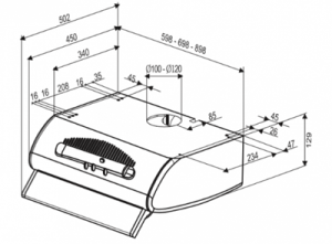 MÁY HÚT MÙI FABER MILLENIO 60 - 4 MÁY HÚT MÙI FABER MILLENIO 60 - 3
