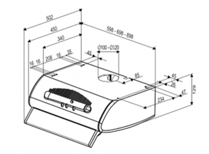 MÁY HÚT MÙI FABER MILLENNIO 70 - 4 MÁY HÚT MÙI FABER MILLENNIO 70 - 3