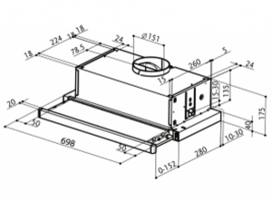 MÁY HÚT MÙI FABER FLEXA HIP - 4 MÁY HÚT MÙI FABER FLEXA HIP - 3