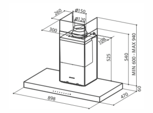 MÁY HÚT MÙI FABER PRETTY ACT - 4 MÁY HÚT MÙI FABER PRETTY ACT - 3